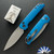 Kershaw Launch Iridium 7038BLU, Stonewashed Magnacut Blade, Blue Aluminum Handle