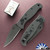 Spyderco C165GPSBBK2 Autonomy, Black LC200N Half Serrated Blade, Black G10 Handle