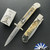 Hubertus Springer Swinguard Bighorn Edition, Drop Point Auto, Ram Horn Scales (7.6" Model)