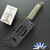 Kubey Goliath Fixed Blade, Stonewashed 14C28N Tanto, Green Micarta Handle - KU430E