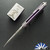 Machinewise Mojave #1393, Stonewashed S90V Blade, Purple Anodized Mosaic Patterned Titanium Handles