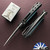 Three Rivers Manufactering (TRM) Pit Bull Auto, Magnacut Blade, Aluminum Handles With Blue Denim Micarta Inlay