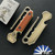 Copper Shed Metal Works "Gent Pry", Dark Finished Brass W/Natural Micarta Panel