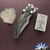 Poikilo Blade Mundus-Penitenta S, Pearlescent Stonewashed M390 Blade, Black Titanium Handle