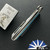 Shirogorov Knives Neon Lite, Stonewashed Elmax Blade, Stonewashed Titanium Handles W/ Blue Micarta Inlay, MRBS