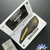 Hypercut Manufacturing Dharma Auto, 2-Tone S45VN Blade, Titanium Handle Scales W/Mokume Camo Carbon Inlays