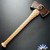 Berchtold Design Chesterfield Kelly Hand Made Double Headed Axe, CNC Milled Curly Red Oak Handle, Michigan Patterned Head W/ Polished Bevels And Original Patina, Custom Fit And Engraved Tri-Tone Leather Sheath