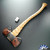 Berchtold Design Lakeside Adirondack Double Headed Axe, CNC Milled White Oak Handle, Michigan Patterned Head Reground And Reprofiled With Original Patina, Custom Fit And Engraved Tri-Tone Leather Sheath