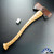 Berchtold Design Lakeside Adirondack Double Headed Axe, CNC Milled White Oak Handle, Michigan Patterned Head Reground And Reprofiled With Original Patina, Custom Fit And Engraved Tri-Tone Leather Sheath