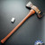 Berchtold Design Koi Scaled Legitimus Double Headed Axe, CNC Milled Jatoba Handle, Narrow Swamper Patterned Head Reground And Profiled With Original Patina, Custom Fit And Engraved Tri-Tone Leather Sheath