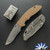 Hinderer XM-18 3.5″ Non Flipper, Recurve Stonewashed Magnacut Blade, Coyote G10 Scale, Working Finish Ti Frame