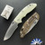 Hinderer XM-18 3.5″ Non Flipper, Recurve Stonewashed Magnacut Blade, Translucent Green G10 Scale, Stonewashed Bronze Ti Frame