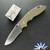 Hinderer XM-18 3.5″ Non Flipper, Recurve Stonewashed Magnacut Blade, OD Green G10 Scale, Working Finish Ti Frame