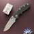 Hinderer XM-18 3.5″ Non Flipper, Recurve Working Finish Magnacut Blade, Black G10 Scale, Battle Blue Ti Frame