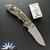 Hinderer XM-18 3.5″ Non Flipper, Recurve Working Finish Magnacut Blade, Red G10 Scale, Battle Bronze Ti Frame