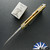 Machinewise Mojave #1351, Stonewashed S90V Blade, Gold/ Orange Anodized Titanium Handles
