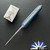 Chuck Gedraitis Auto, Traditional Blade, Blue Diamond Pattern Aluminum Scales
