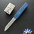 Chuck Gedraitis Auto, Traditional Blade, Blue Diamond Pattern Aluminum Scales