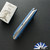 Chuck Gedraitis Auto, Traditional Blade, Blue Diamond Pattern Aluminum Scales