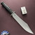 Defiant 7 M320J Fixed Blade, Stonewashed CPM-3V , Black Injection Molded Handle