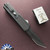 Titan D/A OTF Auto Black Handle Black Tanto Blade Partial Serrated