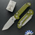Microtech LUDT RAM-LOK 1136RL-10FROD Tanto, Stonewashed Blade, OD Green Frag Aluminum Handle