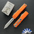 Microtech UTX-70 Gen 4 12494-10OR, Stonewashed Spartan Blade, Orange Handle