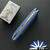 Chuck Gedraitis Scale Release Auto, Traditional Blade, Blue Diamond Pattern Aluminum Scales
