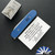 Chuck Gedraitis Scale Release Auto, Traditional Blade, Blue Diamond Pattern Aluminum Scales