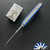 Chuck Gedraitis Scale Release Auto, Traditional Blade, Blue Diamond Pattern Aluminum Scales