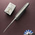Chuck Gedraitis Scale Release Auto, Satin Clip Point Blade, Black Pinstripe Pattern Aluminum Scales