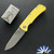 Jarosz Knives Kali, Blasted Vanax Blade, Yellow G10 Handle Scales