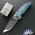 Hypercut Manufacturing Dharma Manual, 2-Tone S45VN Blade, Entropic Titanium Handle, Pearl Inlayed Button