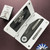 Hypercut Manufacturing Cretin, Mike Norris Damascus Blade, Black Dunes Fat Carbon Handle, Mother Of Pearl Pivot Collar