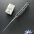 John Gray Slitter V2, Polished Satin Magnacut Harpoon Tanto Blade, Flamed Chain-link Pattern Titanium Handle, With Matching Flamed Clip And HW