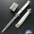 Frank B Italian Stiletto 11" Swedge Blade, White Pearlex (28CM)