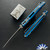 Microtech SOCOM Elite RAM-LOK 160RL-10FRBL, Stonewashed Blade, Blue Frag Aluminum Handle