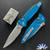 Microtech SOCOM Elite RAM-LOK 160RL-10FRBL, Stonewashed Blade, Blue Frag Aluminum Handle