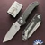 Microtech LUDT Gen 3 1136-10MS15, Stonewashed Tanto Blade, Carbon Fiber Handle, Purple Backspacer, Marfione Select