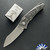 Hawk Knives Talon Tumbled M390 Blade, Pro-Black Ops Marble Carbon Fiber Handle Overlays