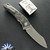 Hawk Knives Talon Brightwashed M390 Blade, Pro-Black Ops Marble Carbon Fiber Handle Overlays