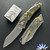 Hawk Knives Talon Brightwashed M390 Blade, Boba Fett Carbon Fiber Handle Overlays