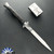 Frank B Italian Stiletto 11" Swedge Blade, B/W Buffalo Horn (28CM)