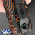 Microtech Ultratech Gen 4, Rare Your Mom's House Secret Cerakote, Near Pocket Clip 11214-1TPBKORCS Single Edge, Black And Orange Topographic Camo Blade And Handle