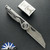Hypercut Manufacturing Cretin, Dark Stonewashed S45VN Blade, Titanium Handle Scales W/Zirconium Pivot Collar