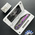 Hypercut Manufacturing Cretin, Dark Stonewashed S45VN Blade, Titanium Handle Scales W/Zirconium Pivot Collar And Purple Anodized HW