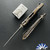 Microtech SOCOM RAM-LOK 161RL-10MS8, Stonewashed Tanto Blade, Flamed Slab Side Titanium Handle W/Bronze Accents