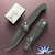 Protech / Walter Brend Classic Auto, DLC Magnacut Blade, Black Diamond Textured Handle, Blasted HW