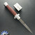 BURN Custom OTF 11" Italian, Baker Forge Copper-Mai With Damascus Core Bayonet Blade, Revolver Button, 416 Stainless Steel Chassis With Dyed Impala Jigged Bone Scales