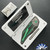 Hypercut Manufacturing Dharma Auto, 2-Tone S45VN Blade, Titanium Handle With Green Camo Quartz Inlay, Green HW